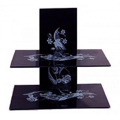 Ilux Support Mural DVD STAND WALL 100 & Décodeur – 2 étagères