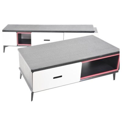 Table centrale + table Tv (grise ,noire, blanche) CT X3317