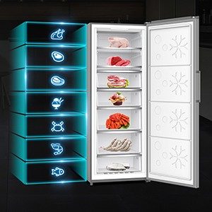 congelateur vertical 7 tiroirs ilux