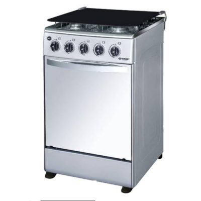 SMART TECHNOLOGY Cuisinière – Gaz 4 Feux Avec Four STC-5050SK – Inox/Gris – Garantie 6 Mois