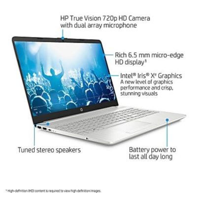 HP – 15.6″ Full HD (1920 x 1080) Laptop – 11th Génération Intel®