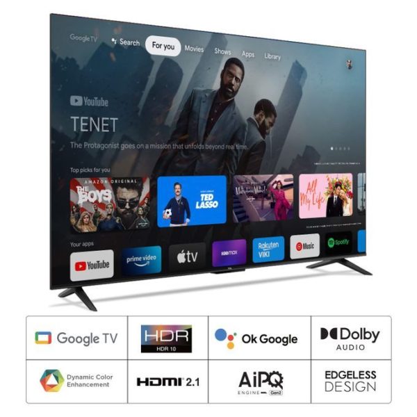 TCL Google TV LED – 55’’ - 4K Ultra HD -BLUETOOTH-WIFI- Noir – Image 4