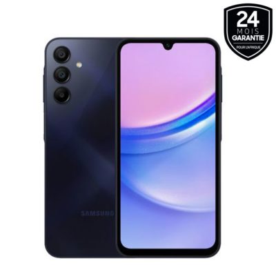 Samsung Galaxy A15 – 2 Sim – 4G -6.6″- 4/128 Go – 50Mpx