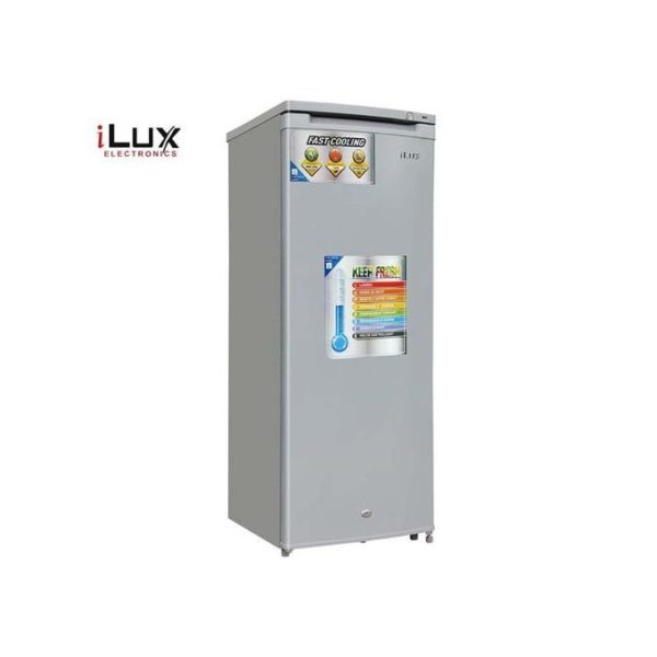 Ilux Congélateur Vertical ILCV198 - 198 L - 6 Tiroirs - Inox - Garantie 6 Mois