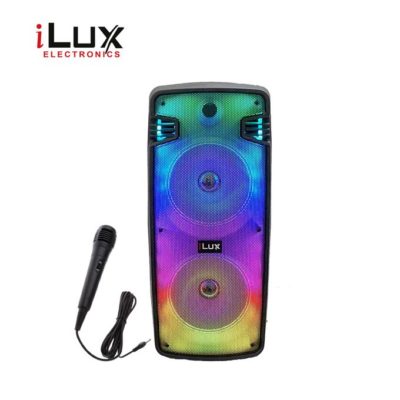 Ilux Enceinte Bluetooth Rechargeable Avec Micro – ILPS-8220- USB – FM – Noir