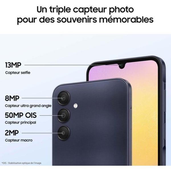 Samsung Galaxy A25 - 6.5" - 5G - Dual Sim - 50Mpx – 8Go - 256Go - 5000mAh – Image 3