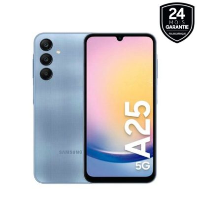 Samsung Galaxy A25 – 6.5″ – 5G – Dual Sim – 50Mpx – 8Go – 256Go – 5000mAh