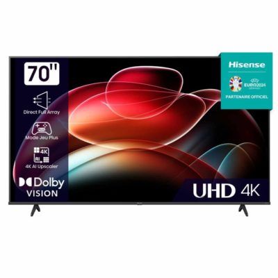 Hisense SMART TV LED – 70″ – 4K Ultra HD – H70A6K – VIDAA – Noir