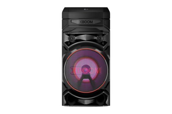 SYSTEME AUDIO HIGH POWER 68,5 CM DE HAUTEUR BLUETOOTH BOOMER 8 POUCES ECLAIRAGE MULTICOLORE FONCTIONS DJ LG