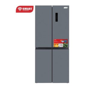 SMART TECHNOLOGY Réfrigérateur Combiné Américain 4 Battants NOFRST SMART 405L (STCB-500WM)-Gris / Garantie 12 Mois