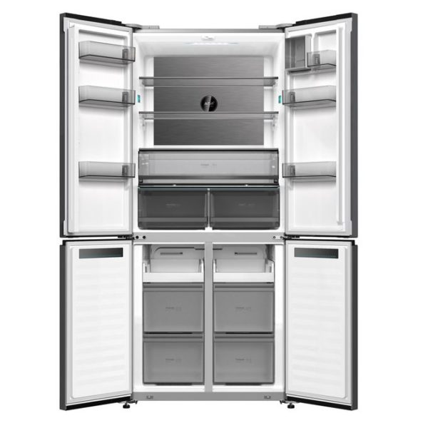 SMART TECHNOLOGY Réfrigérateur Combiné Américain 4 Battants NOFRST INVT SMART 518L (STCB-600M)-Gris / Garantie 12 Mois – Image 2