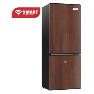 SMART TECHNOLOGY Réfrigérateur Combiné DFRST 2 Tiroirs (STCB-145WH) - 112L / Gris-Marron - 12 Mois De Garantie